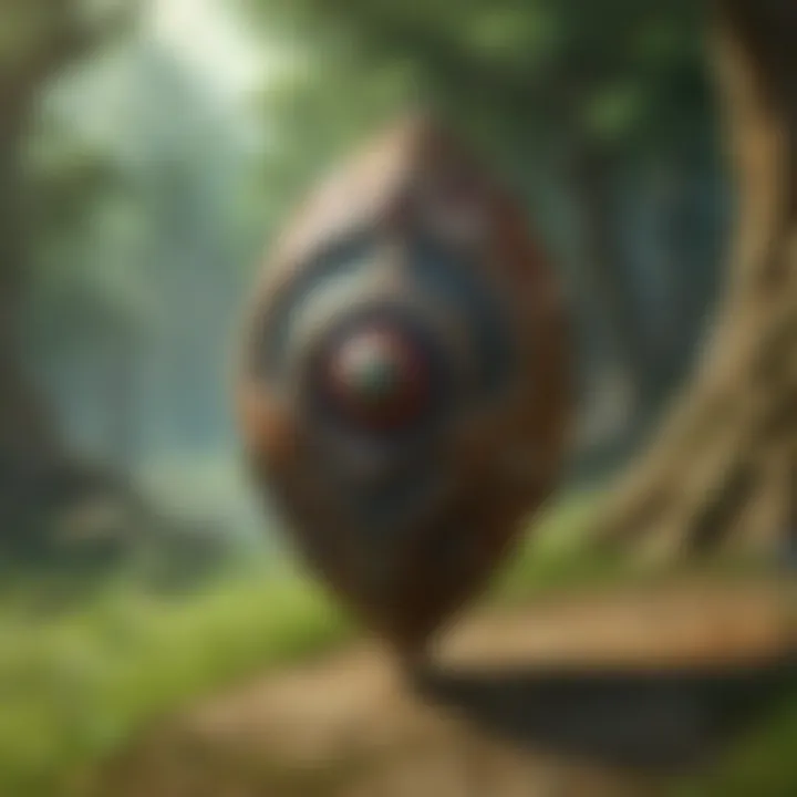 An illustration of the iconic Ocarina with mystical symbols