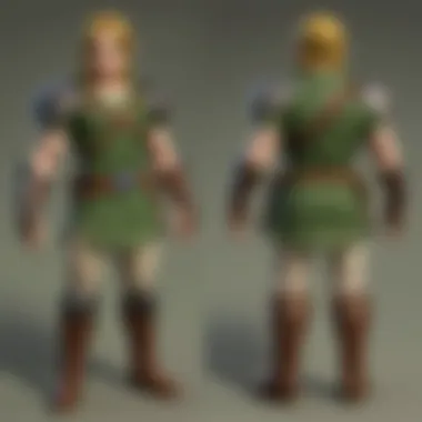 Character development featured in The Legend of Zelda.