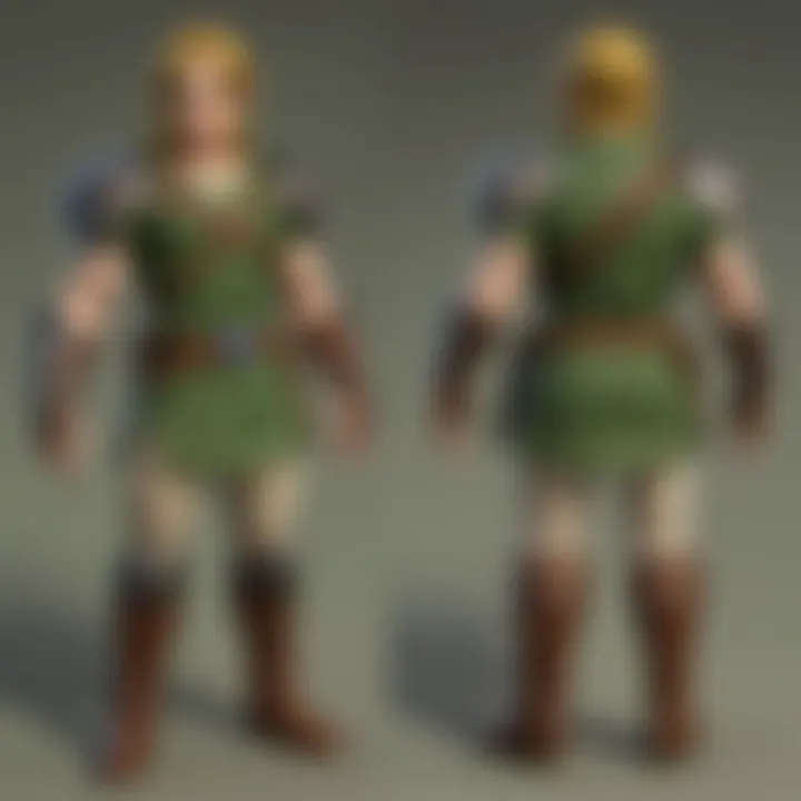 Character development featured in The Legend of Zelda.