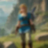 The vibrant world of Hyrule as experienced in online gameplay.