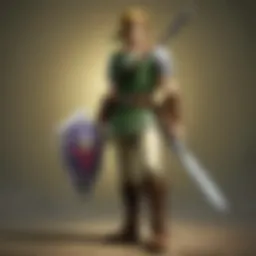 A captivating scene from Twilight Princess showcasing Link in a dramatic pose