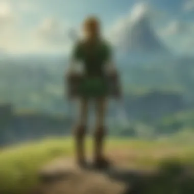 Aesthetic Brilliance: The Art of The Legend of Zelda A vibrant landscape from the game, illustrating its art style