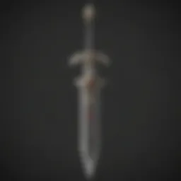 The Master Sword glowing with mystical energy