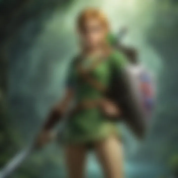 Iconic characters from the Zelda franchise gathered together