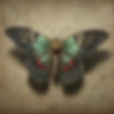 Evolutionary Adaptations of Poison Moths A visual representation of the evolutionary adaptations of poison moths and their toxic properties.