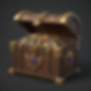 Artistic representation of a Zelda prize chest