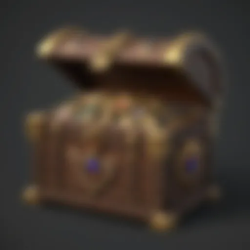 Artistic representation of a Zelda prize chest