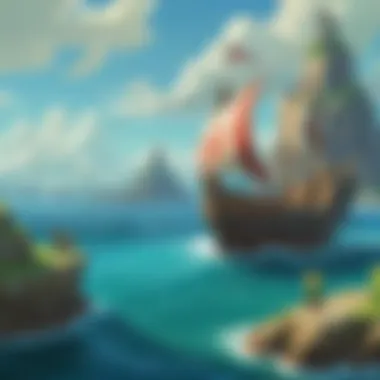 Breathtaking view of the Great Sea in Wind Waker