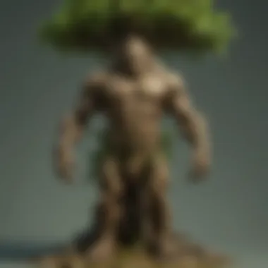 Artistic representation of Tree Boss in its various forms throughout the games