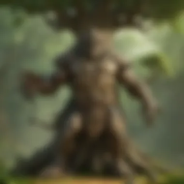 Symbolic depiction of the Tree Boss within the Zelda lore