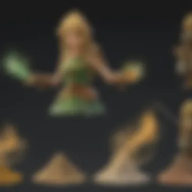 An evolution timeline of magic powder across different Zelda games.