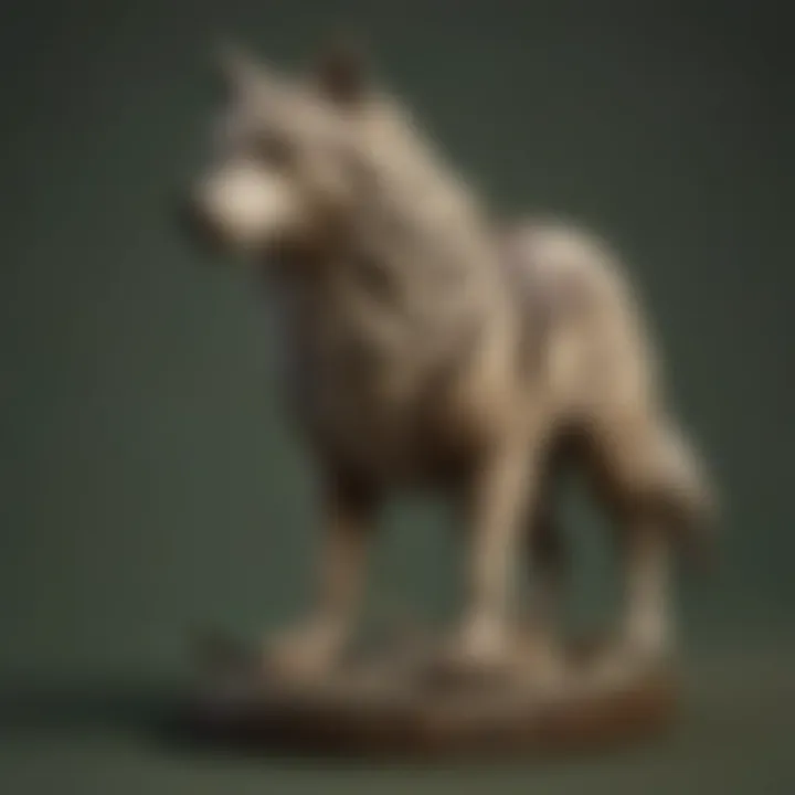 Wolf Link amiibo showcasing its intricate design