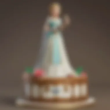 Elegance Personified Elegant personalized cake topper
