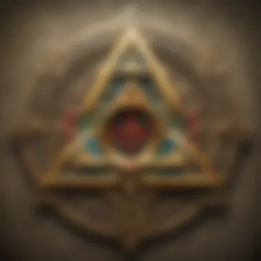 Mystical Triforce emblem in the Zelda universe