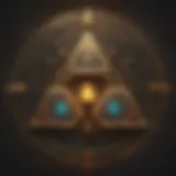 Mystical Triforce Symbol in Glowing Enchantment