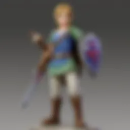 Twilight Link amiibo standing proudly