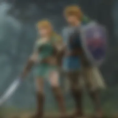 Epic Battles in Twilight Princess An intense battle scene featuring Link and a formidable foe
