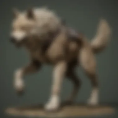 Link transformed into a wolf showcasing unique gameplay mechanics