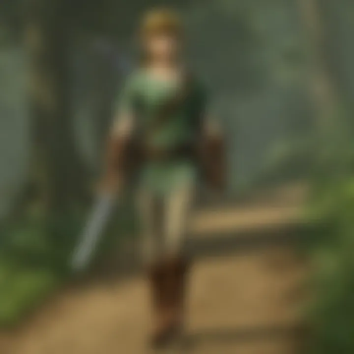 Artistic representation of Link in Twilight Princess