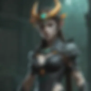 The mystical character Midna showcasing her powers