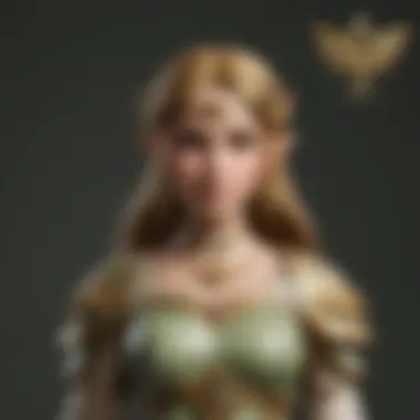 Artistic representation of Princess Zelda within the game