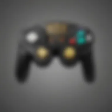 Button Layout of the GameCube Controller Close-up view of GameCube controller buttons and layout