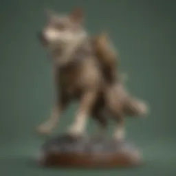 Wolf Link amiibo standing majestically