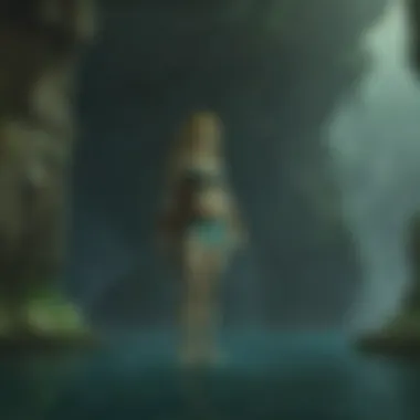 Underwater Caverns of Zora's Domain in The Legend of Zelda