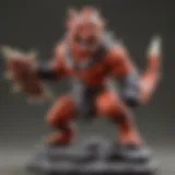 Fierce Incineroar Amiibo in Battle