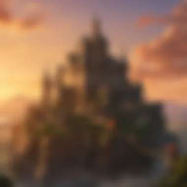 Majestic Hyrule Castle at Sunset