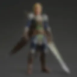 Legendary Master Sword held by a hero