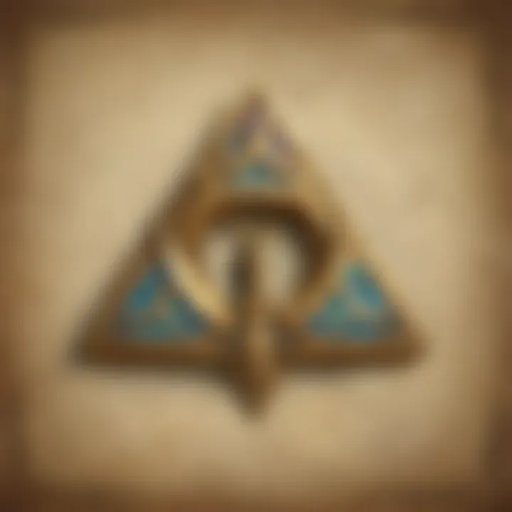 Mystical Triforce Symbol Illustration