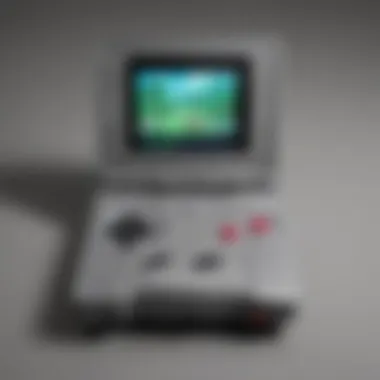 Vibrant Backlit Screen of Gameboy Advance SP Used Console Gameboy Advance SP used console with vibrant backlit screen