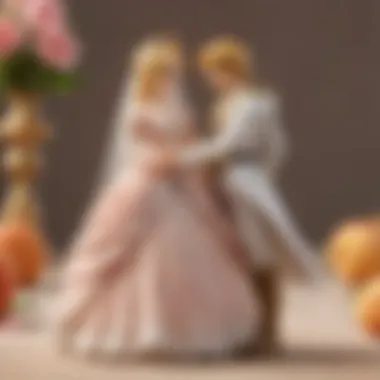 Elegant Wedding Peach Amiibo showcasing intricate details