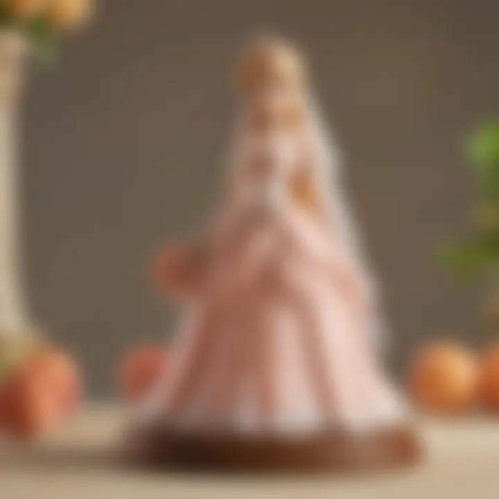 Wedding Peach Amiibo in a fantasy-themed background