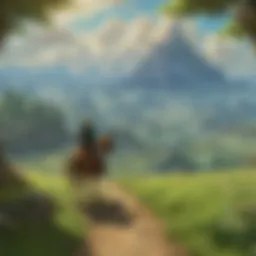 A breathtaking view of Hyrule showcasing new landscapes introduced in the expansion pack.
