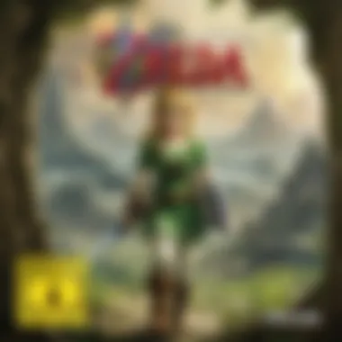 Zelda Character Holding Rare 3DS Game Box