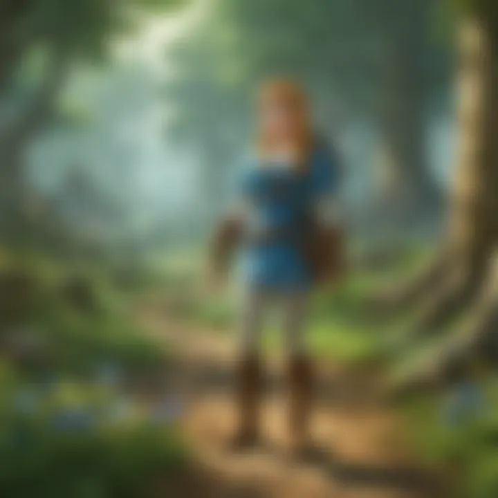 Mysterious illustration of Zelda's enchanted kingdom