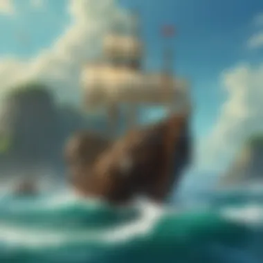 The Majestic Seas of The Wind Waker A breathtaking view of the vibrant ocean in The Wind Waker