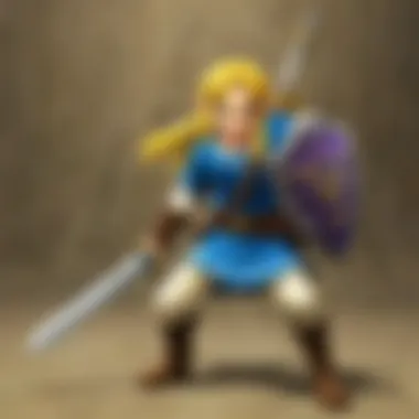 Epic Battles in Four Swords Adventures An intense battle scene featuring multiple Links in Four Swords Adventures