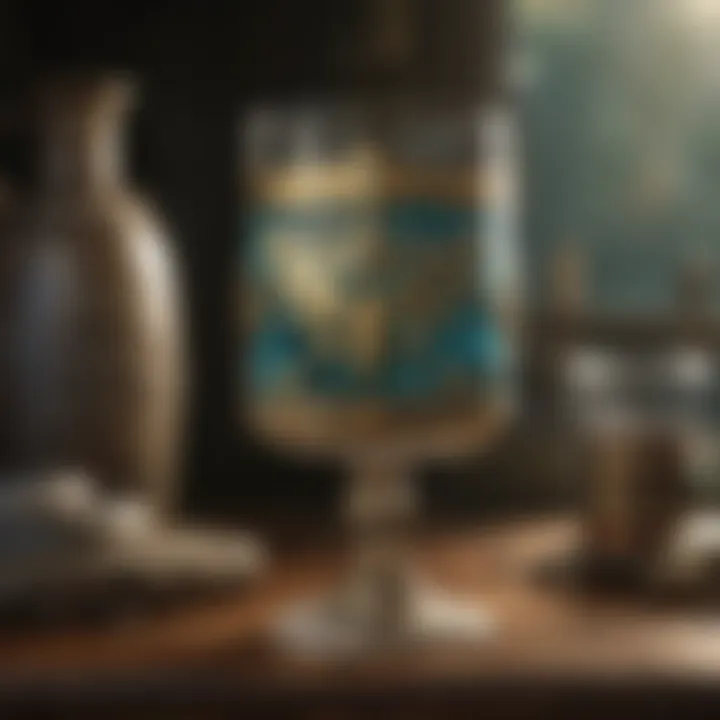 Close-up of Zelda Glassware Details