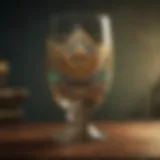 Intricate Triforce Motif on Zelda Glassware