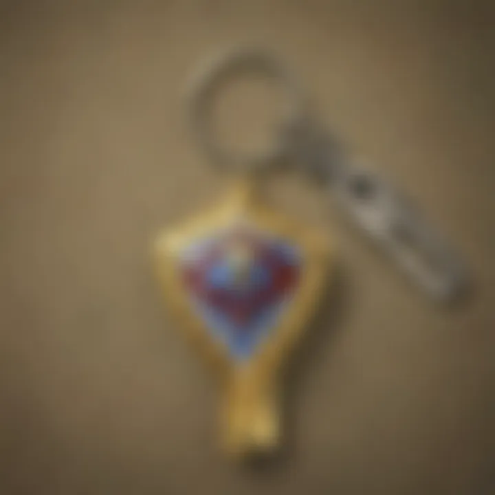 Captivating Zelda Link key chain