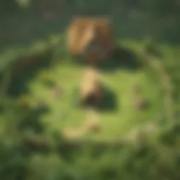 A vibrant landscape showcasing the game world of Link's Awakening