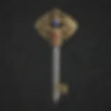 Exquisite Zelda Master Sword key chain
