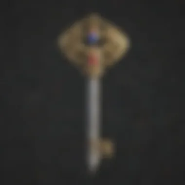 Exquisite Zelda Master Sword key chain