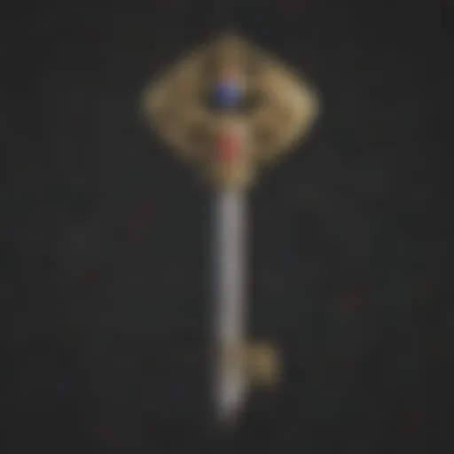 Exquisite Zelda Master Sword key chain