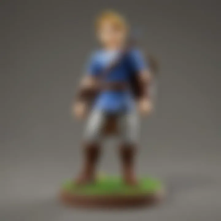 Display of Ocarina of Time Amiibo collection showcasing various characters