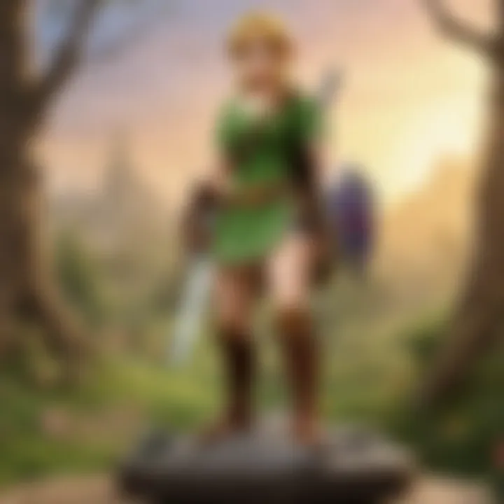 A scene depicting gameplay enhanced by the Ocarina of Time Amiibo