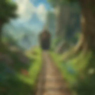 Exploring the Vibrant Worlds of Spirit Tracks Concept art showcasing the vibrant landscapes of Spirit Tracks.